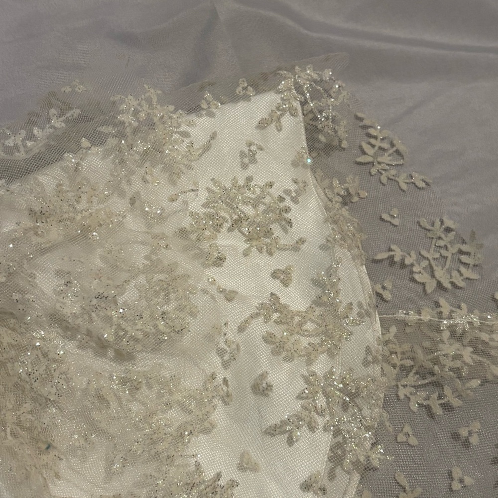 Barbie Doll Wedding Day Dress Gown 1997 Reproduction White Glitter Sparkle Bride - Picture 3 of 8